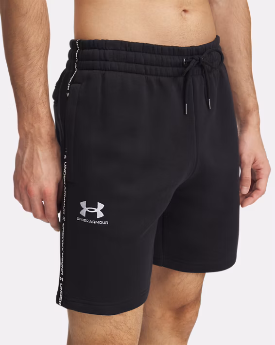 UA Icon Fleece Taping Men's 20 cm Shorts
