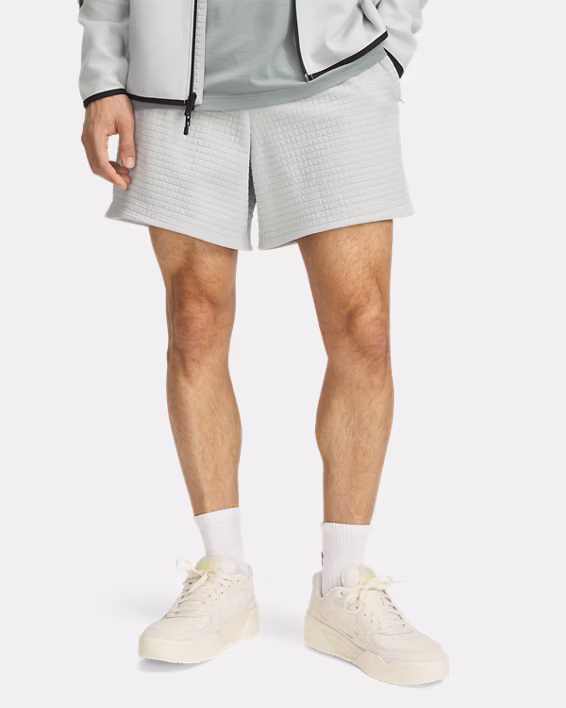 UA Unstoppable Fleece Grid Men's 15 cm Shorts