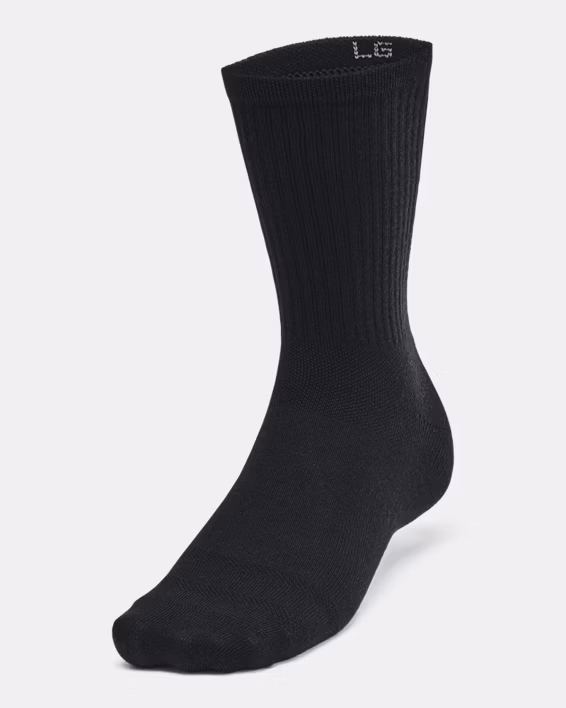 UA Essential Unisex 6-Pack Crew Socks