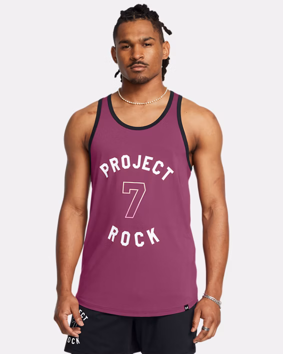 Project Rock Mesh Badge Of Honor Men's Tank