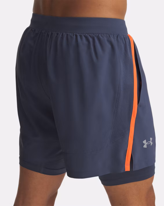 UA Launch Men's 2-in-1 13 cm Shorts