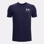 UA Left Chest Logo Boys' Short Sleeve