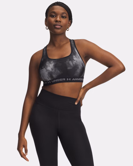 Armour® Mid Crossback Printed Women's Sports Bra