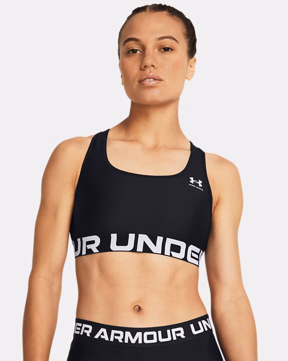 HeatGear® Armour Mid Branded Women's Sports Bra