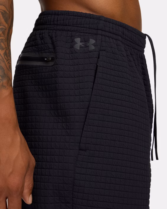 UA Unstoppable Fleece Grid Men's 15 cm Shorts