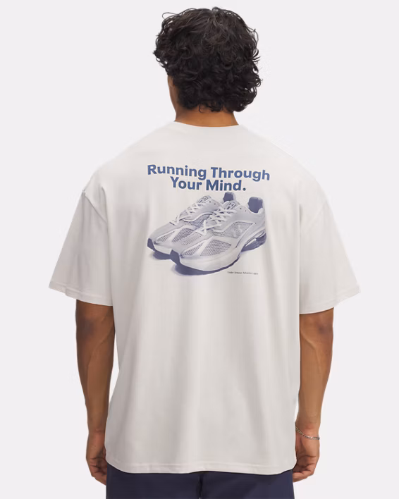 UA Running Shoe Heavyweight Men's Oversized Short Sleeve