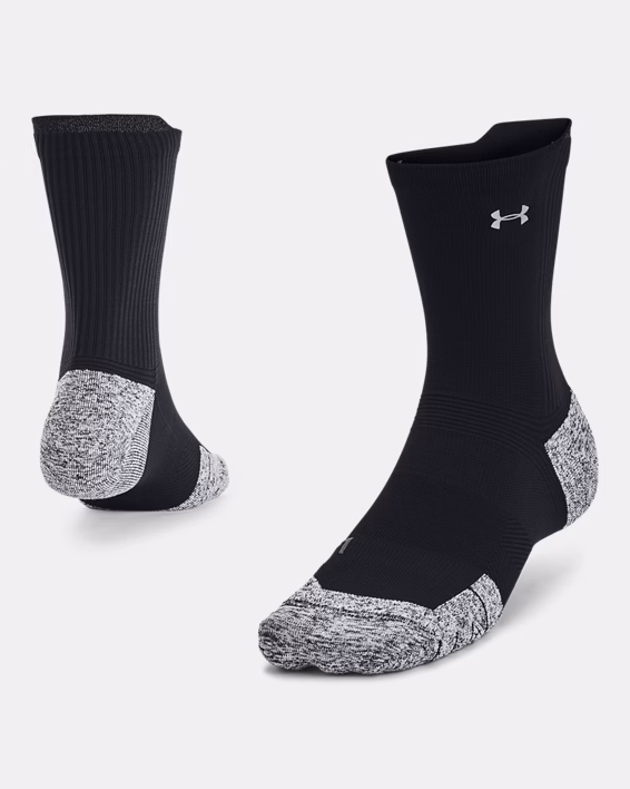 UA ArmourDry™ Run Cushion Unisex Mid-Crew Socks