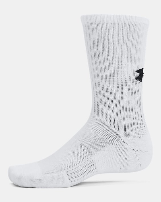 UA Training Cotton Unisex 3-Pack Crew Socks