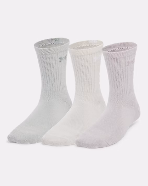 UA Essential Women's 3-Pack Mid Crew Socks