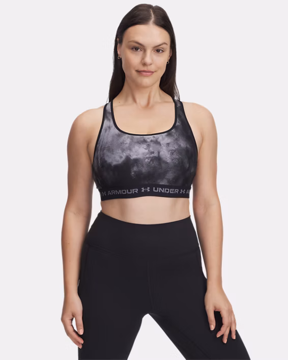 Armour® Mid Crossback Printed Women's Sports Bra