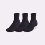 UA Training Cotton Unisex 3-Pack Quarter Socks