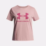 UA Big Logo Girls' Short Sleeve