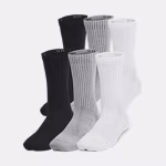 UA Training Cotton Kids' 6-Pack Crew Socks