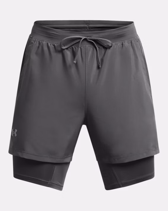 UA Launch Men's 2-in-1 13 cm Shorts