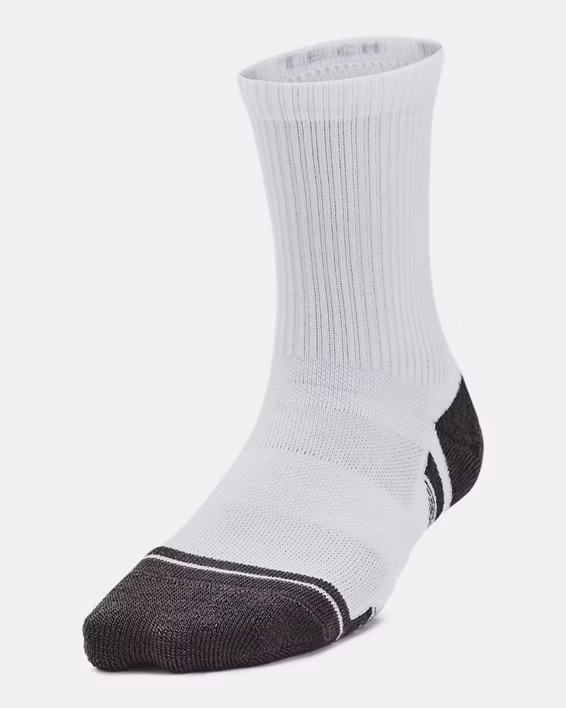 UA Performance Tech Kids' 3-Pack Crew Socks
