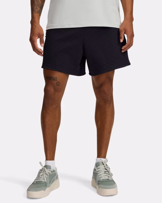 UA Unstoppable Fleece Grid Men's 15 cm Shorts