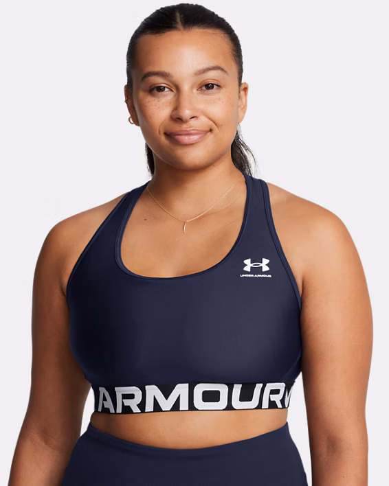 HeatGear® Armour Mid Branded Women's Sports Bra