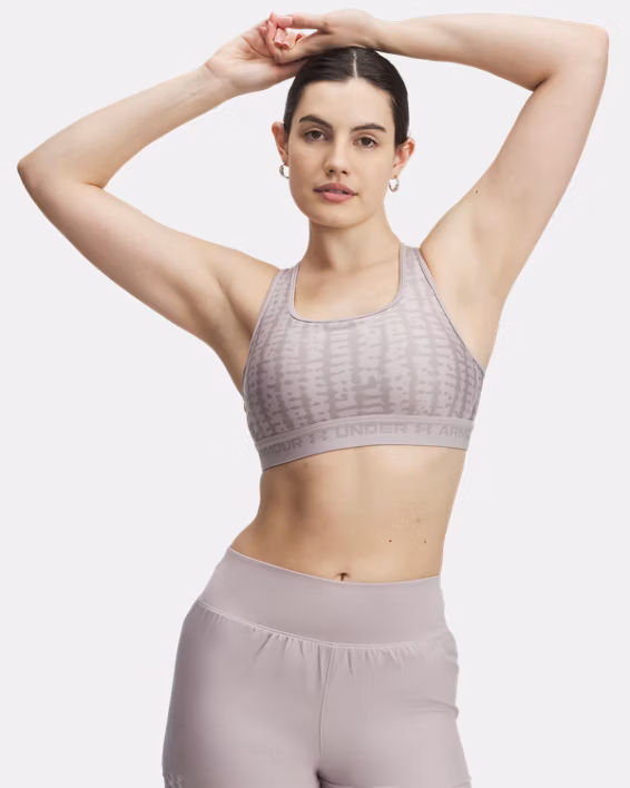 Armour® Mid Crossback Printed Women's Sports Bra