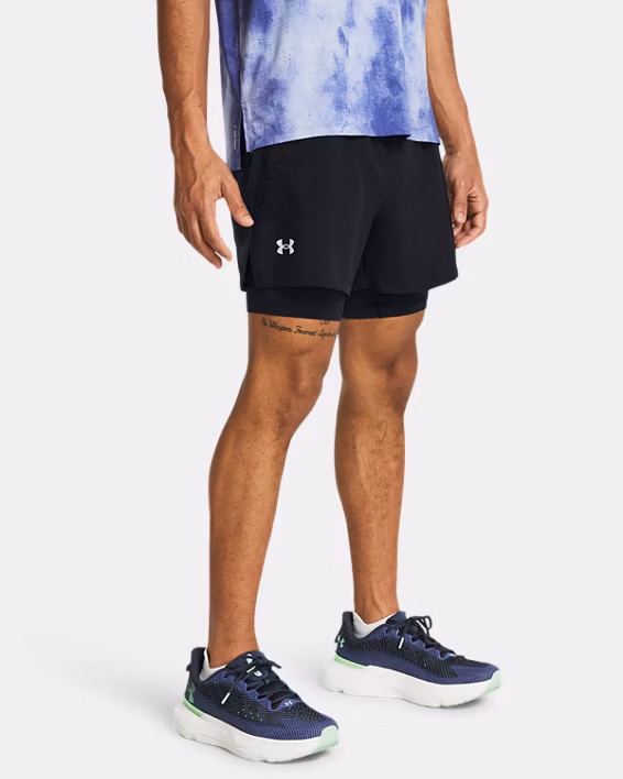 UA Launch Men's 2-in-1 13 cm Shorts