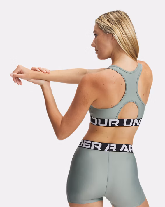HeatGear® Armour Mid Branded Women's Sports Bra