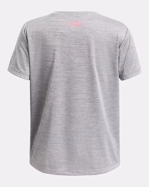 UA Tech™ Twist Wordmark Logo Girls' Short Sleeve