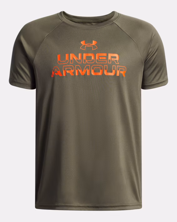 UA Tech™ Split Wordmark Boys' Short Sleeve