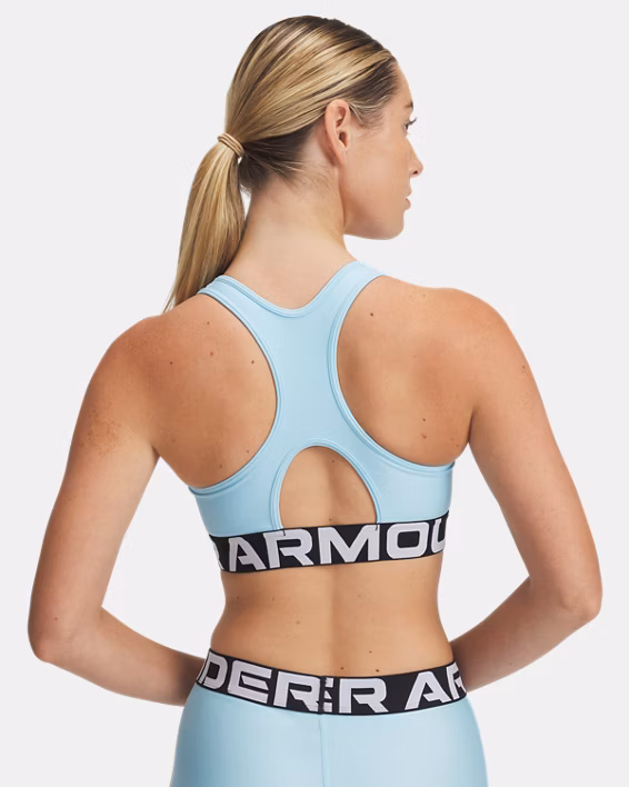 HeatGear® Armour Mid Branded Women's Sports Bra