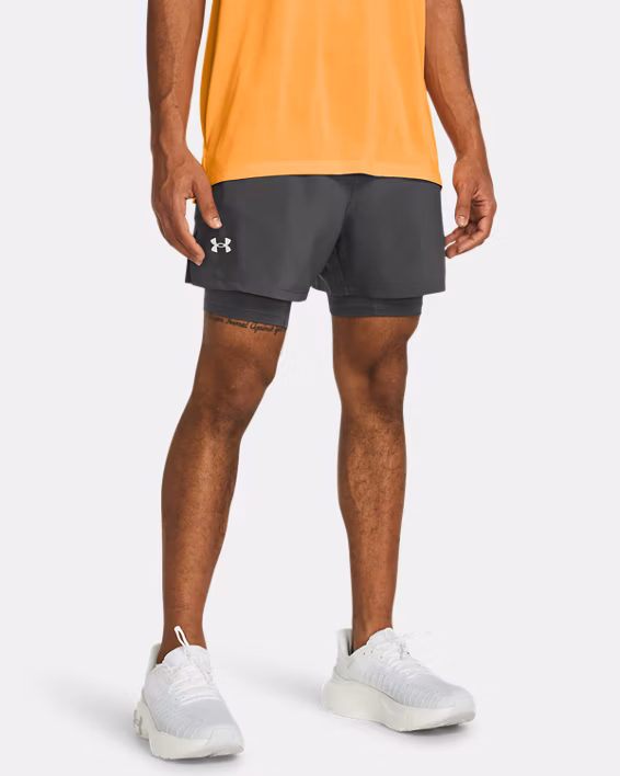 UA Launch Men's 2-in-1 13 cm Shorts