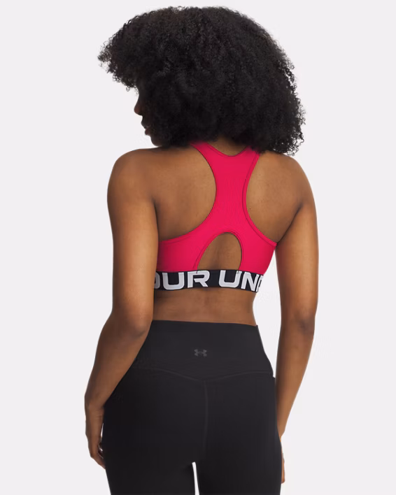 HeatGear® Armour Mid Branded Women's Sports Bra