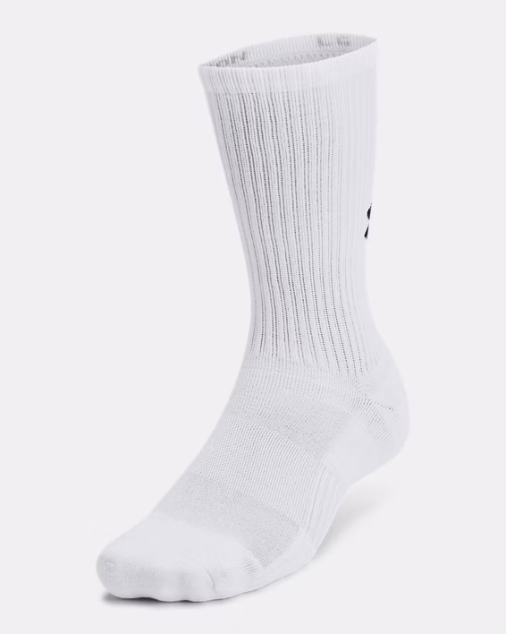 UA Training Cotton Unisex 3-Pack Crew Socks