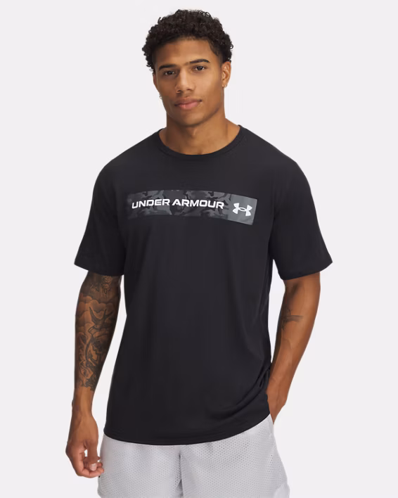 UA Camo Chest Stripe Men's Short Sleeve