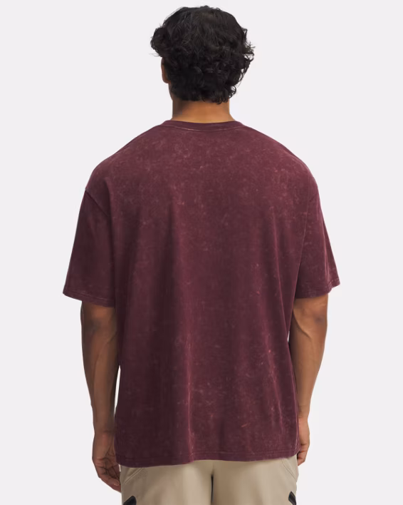 UA Heavyweight Logo Wash Men's Oversized Short Sleeve