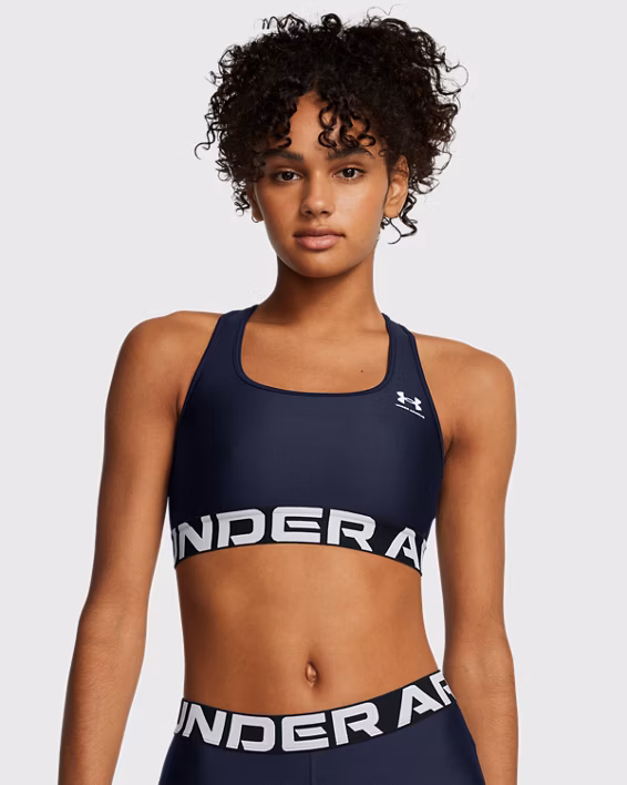 HeatGear® Armour Mid Branded Women's Sports Bra