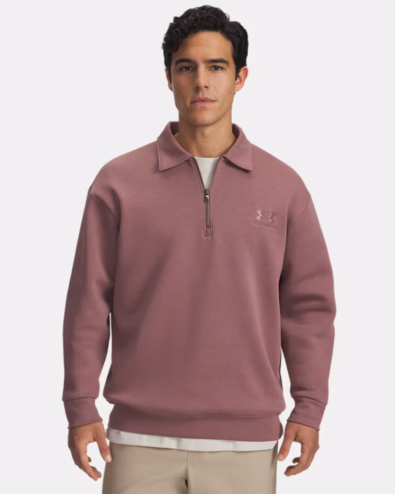 UA Icon Fleece Men's Collar Zip Top