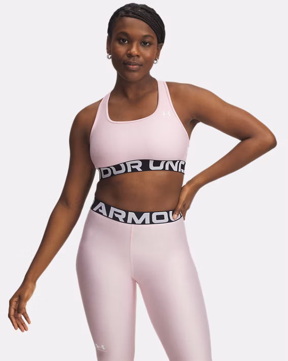 HeatGear® Armour Mid Branded Women's Sports Bra