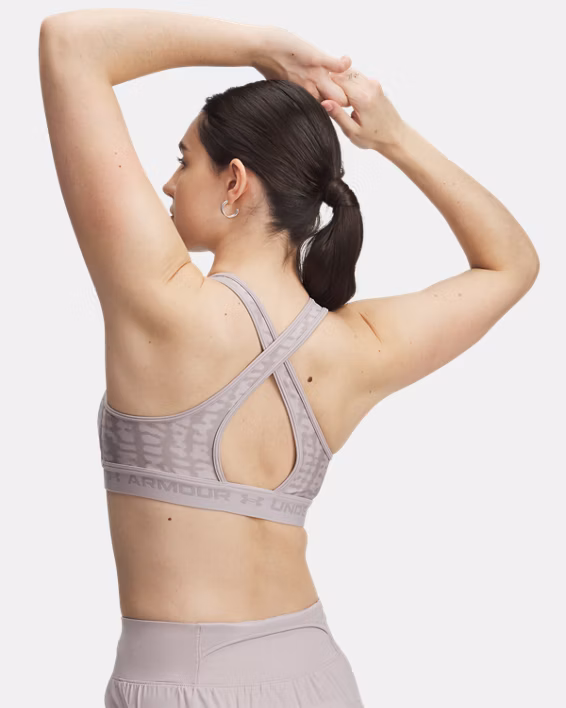 Armour® Mid Crossback Printed Women's Sports Bra