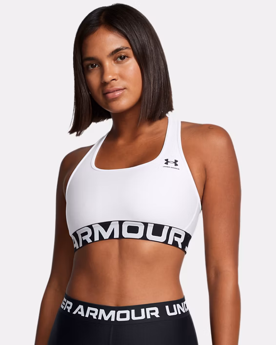 HeatGear® Armour Mid Branded Women's Sports Bra