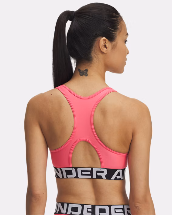 HeatGear® Armour Mid Branded Women's Sports Bra