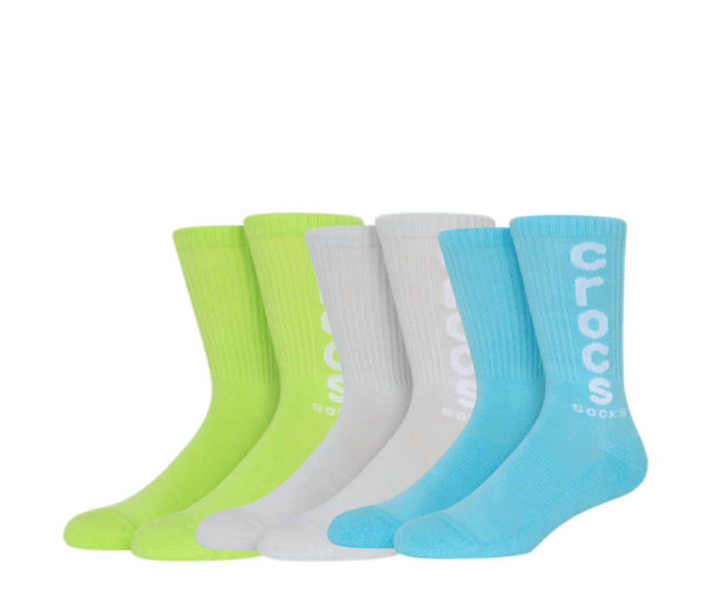 CrocsSocks Logo Crew 3-Pack