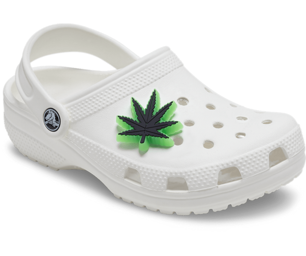 Lights Up Hemp Leaf