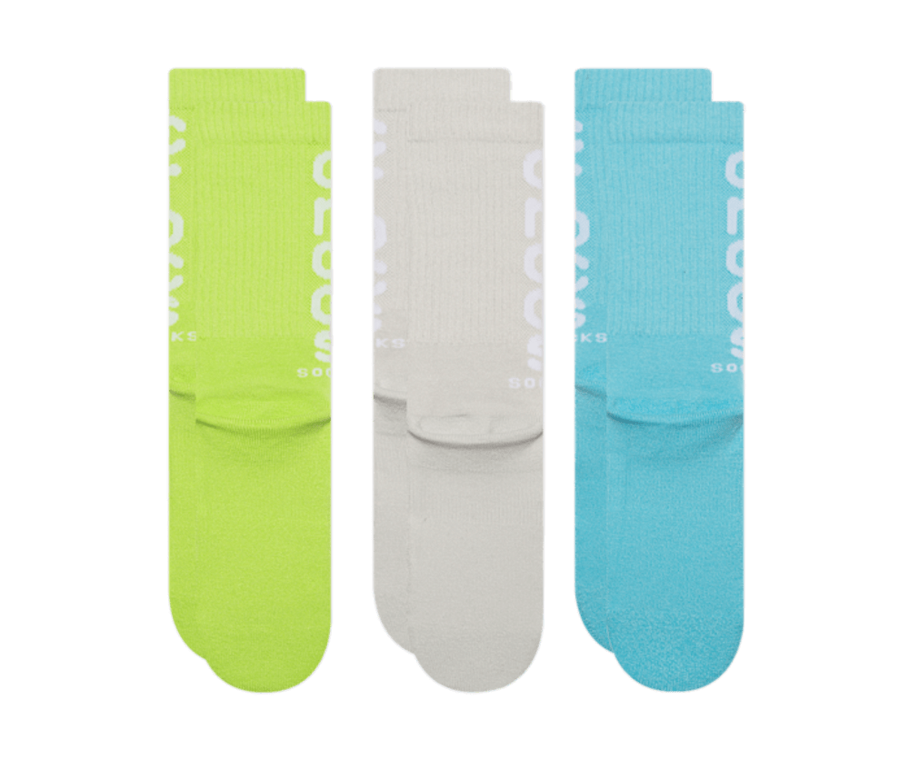 CrocsSocks Logo Crew 3-Pack