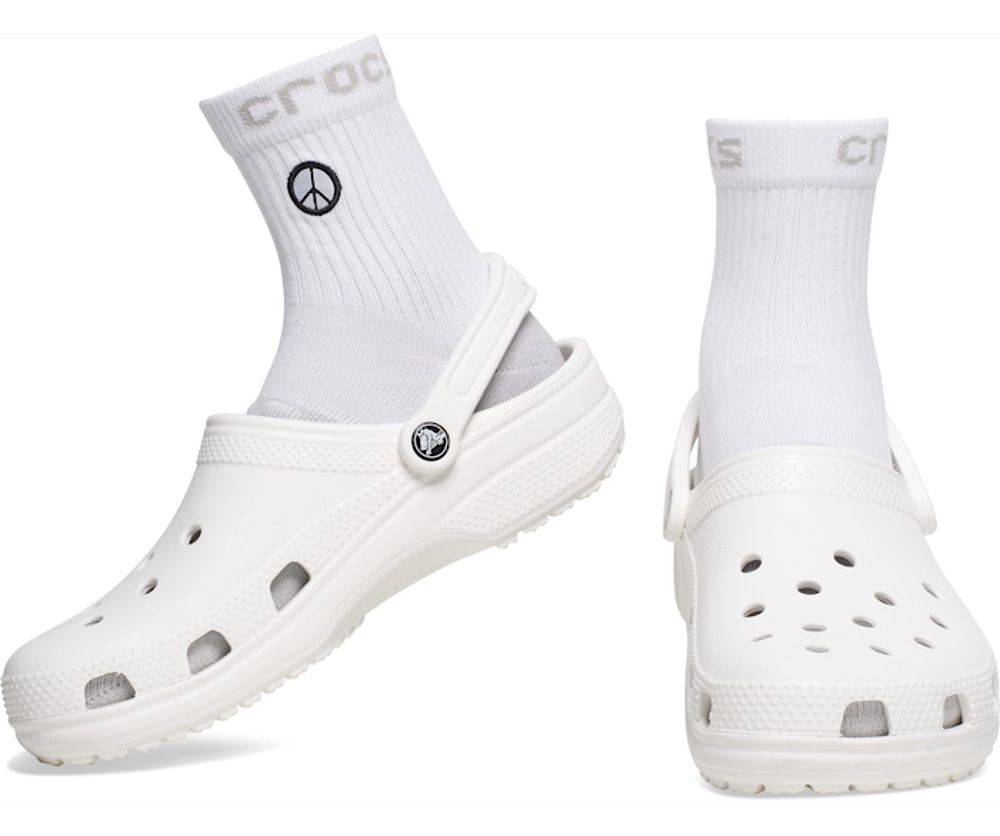 Crocs Socks Adult Quarter Graphic 3-Pack