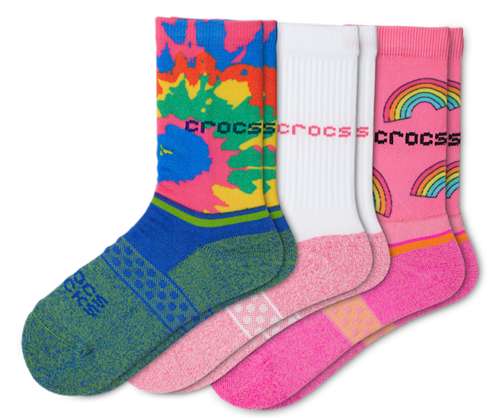 Crocs Socks Kid Crew Evergreen 3-Packs