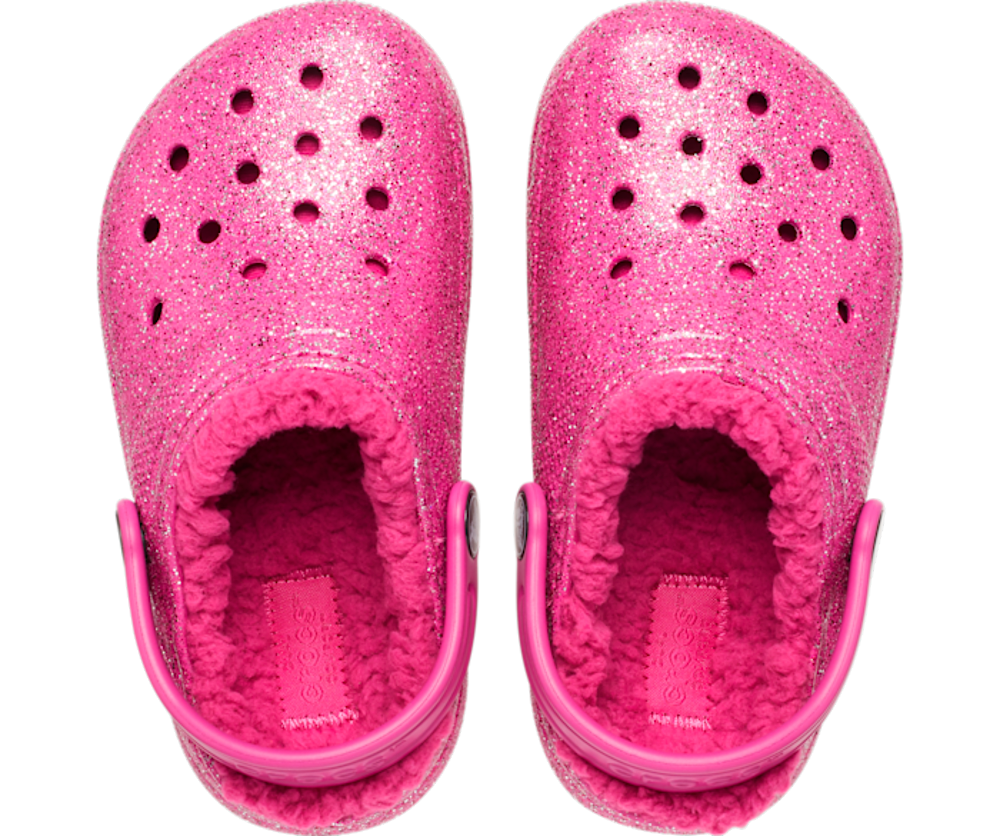 Toddler Classic Lined Glitter Clog