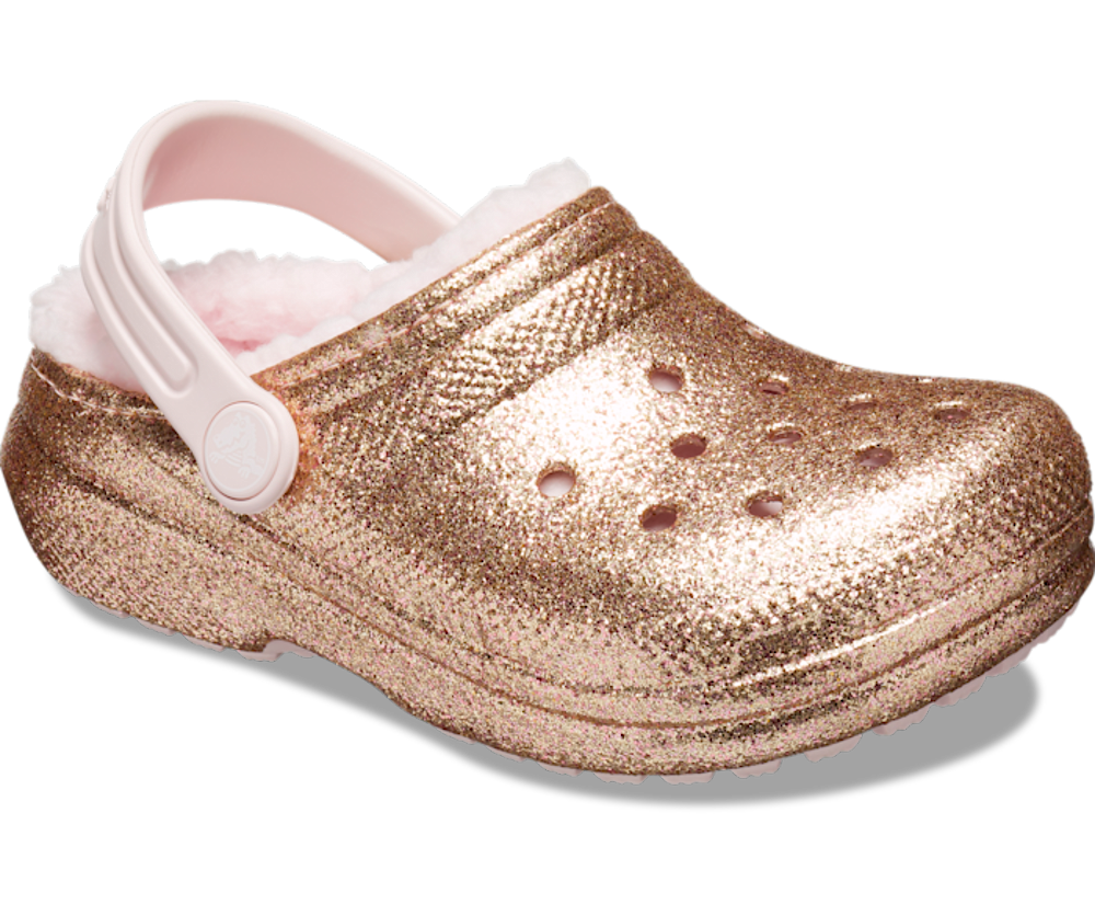 Toddler Classic Lined Glitter Clog
