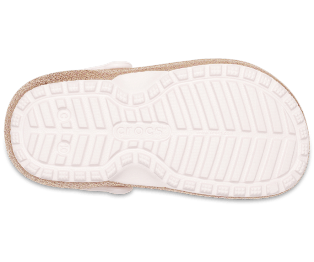 Toddler Classic Lined Glitter Clog