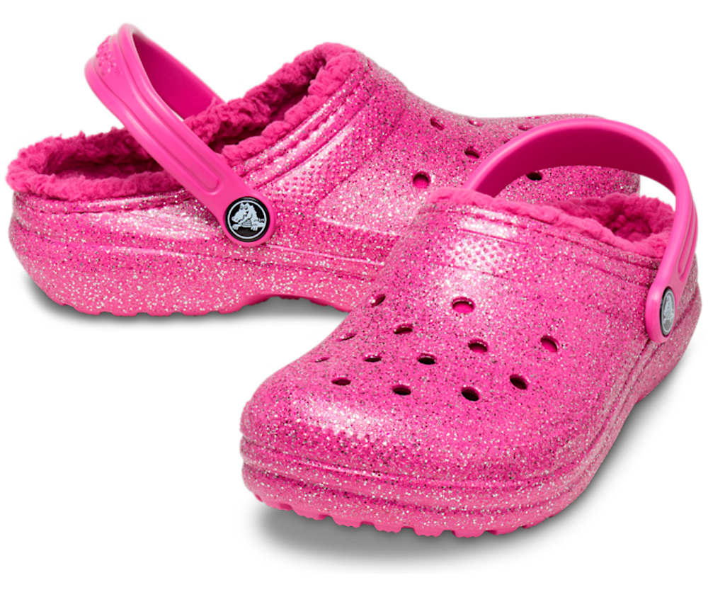Toddler Classic Lined Glitter Clog