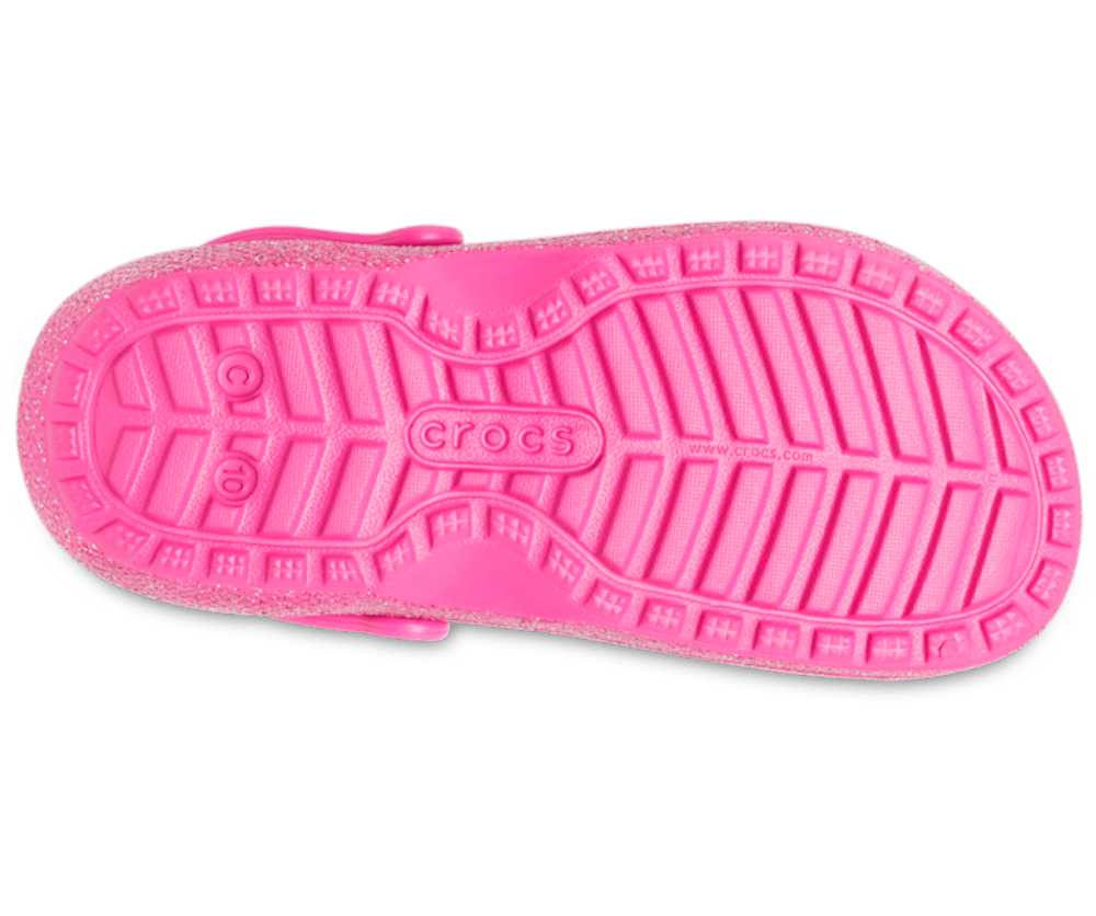 Toddler Classic Lined Glitter Clog