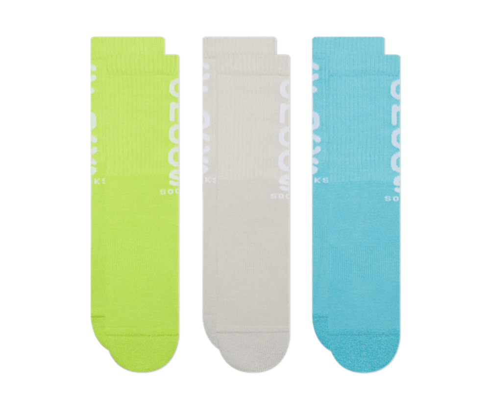 CrocsSocks Logo Crew 3-Pack