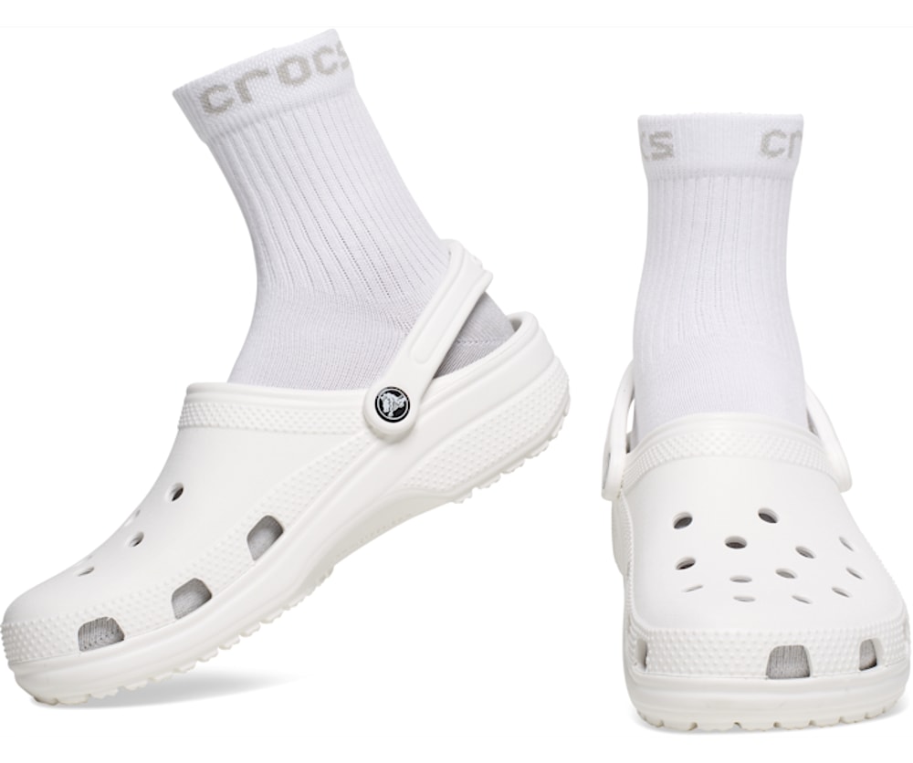 Crocs Socks Adult Quarter Solid 3-Pack